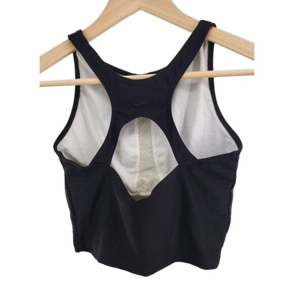 Nike XS Activewear Top Built-in Sports Bra Shirt Sleeveless Tank Cutout Back - Picture 4 of 11